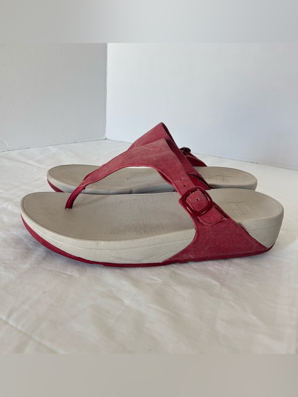 Fitflop Red Thong Sandals Size 11